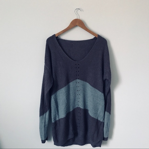 Sweaters - Purple Oversized Sweater